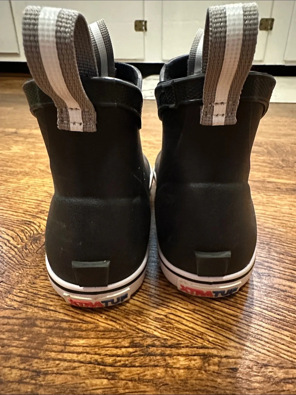 XTRATUF Kids' Black Waterproof Slip-On Rain Boots